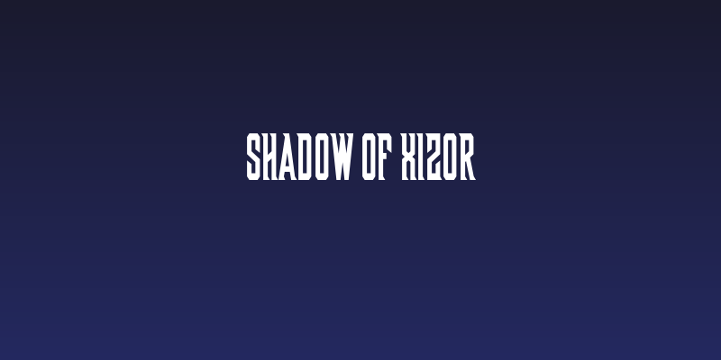 Shadow of Xizor Social Header