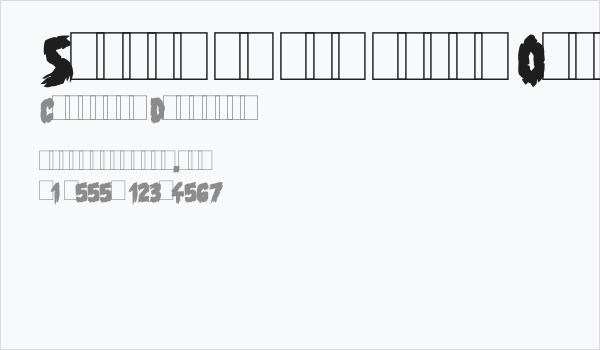 Shadow of the deads Over Business Card