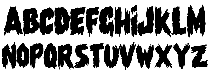 Shadow of the deads Over Font LOWERCASE