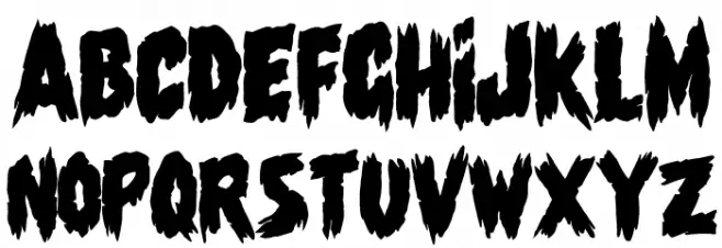 Shadow of the deads Over Шрифта строчной