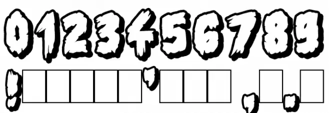 Shadow of the deads Font OTHER CHARS