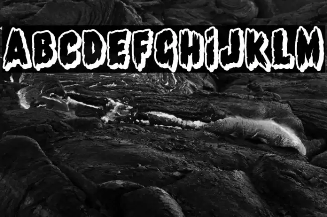 Shadow of the deads Font examples