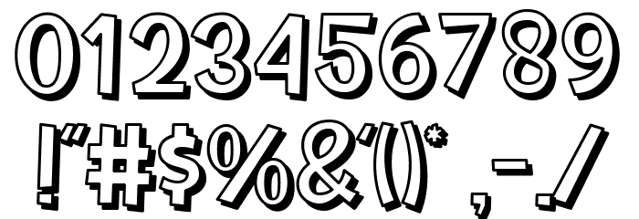 Shadow Font OTHER CHARS