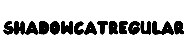 ShadowCatRegular Caratteri