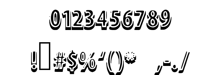 ShadowM Font OTHER CHARS