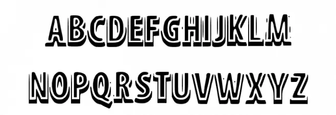 ShadowM Schriftart Groß
