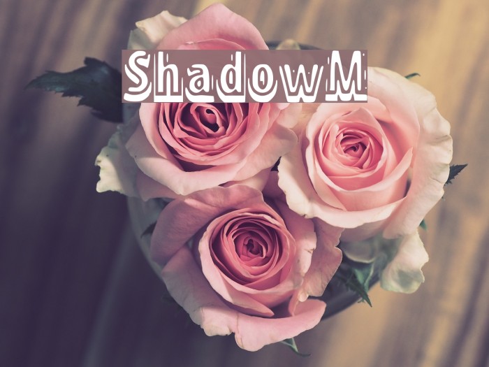 ShadowM Font examples