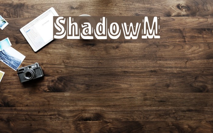 ShadowM Font examples