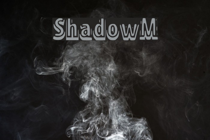 ShadowM Font examples