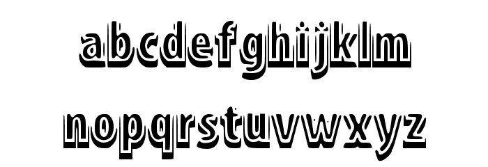 ShadowM Font LOWERCASE