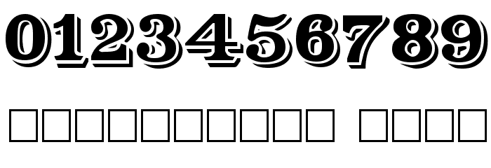 Shadowed Serif Font OTHER CHARS