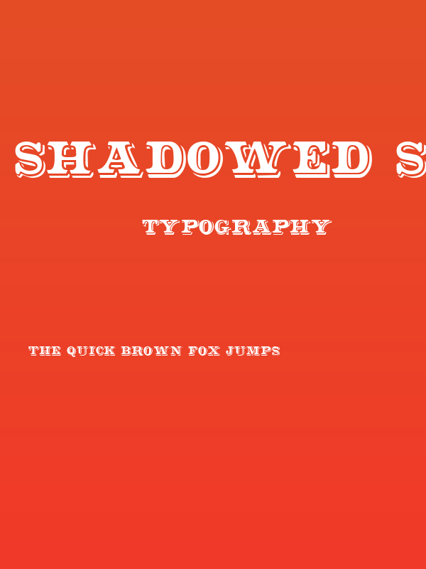 Shadowed Serif Poster