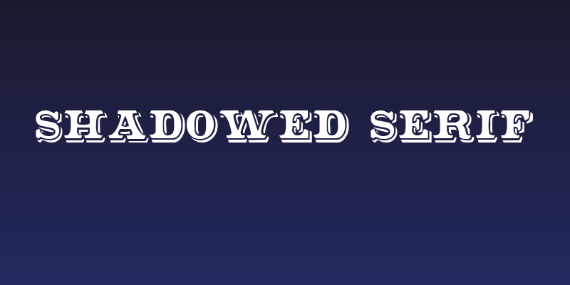 Shadowed Serif Social Header