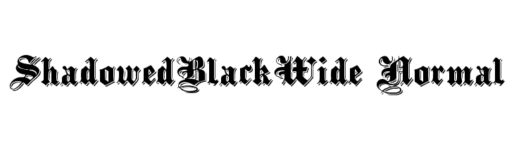 ShadowedBlackWide Normal  لخطوط تنزيل