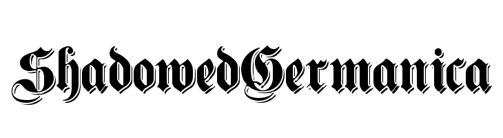 ShadowedGermanica Font