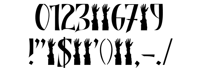 Shadowfield DEMO Regular Font OTHER CHARS
