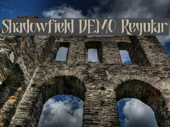 Shadowfield DEMO Regular Font examples