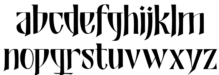 Shadowfield DEMO Regular Font LOWERCASE