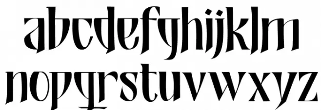 Shadowfield DEMO Regular Font LOWERCASE