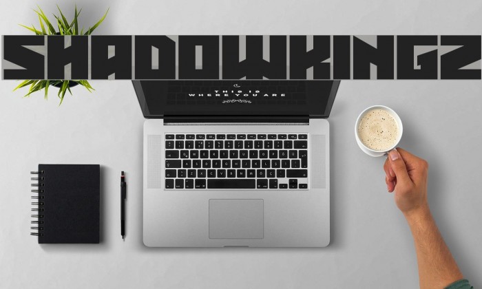 Shadowkingz Font examples
