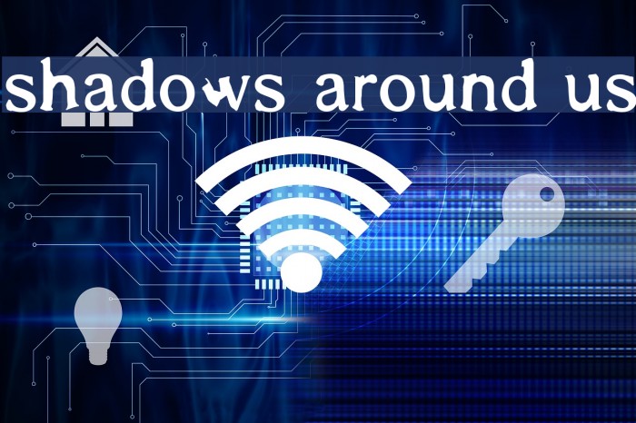 Shadows Around Us Font examples