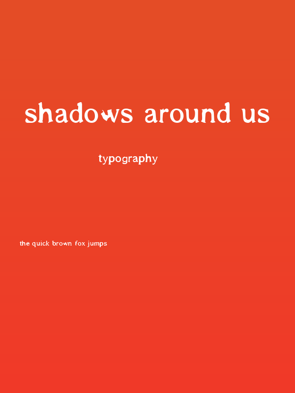 Shadows Around Us Poster