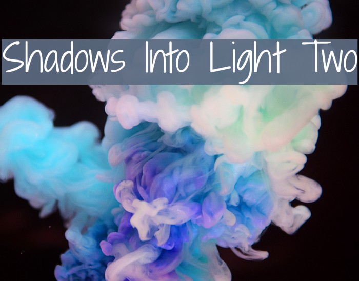 Shadows Into Light Two Font examples