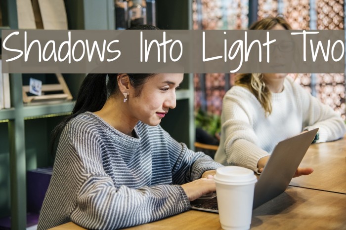 Shadows Into Light Two Font examples
