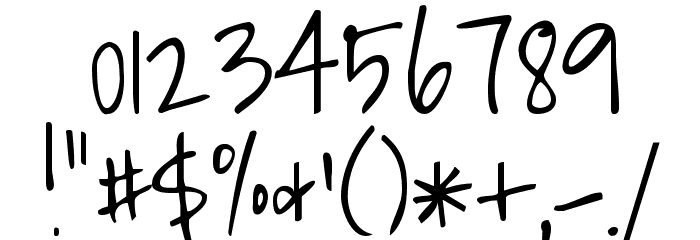 Shadows Into Light Font OTHER CHARS