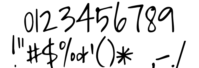 Shadows Into Light Font OTHER CHARS