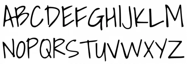 Shadows Into Light Schriftart Groß