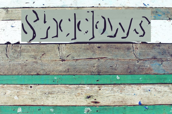 Shadows Font examples