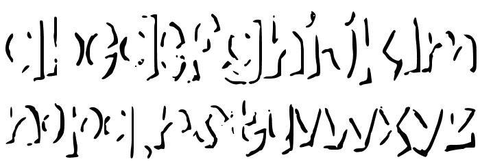 Shadows Font LOWERCASE