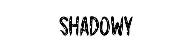 Shadowy  baixar fontes gratis