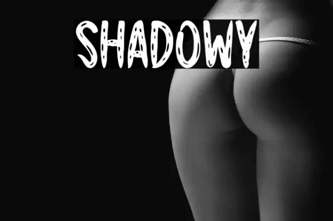 Shadowy Font examples