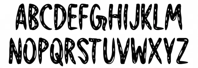 Shadowy Font LOWERCASE