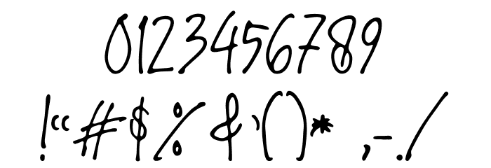 Shady Butter Font OTHER CHARS