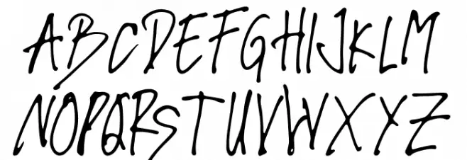 Shady Butter 字体 大写