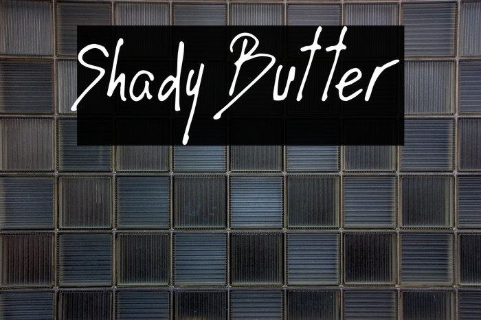 Shady Butter Example 1