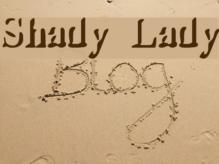 Shady Lady Font examples