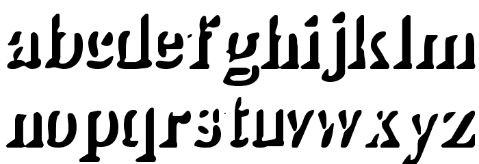 Shady Lady Font LOWERCASE