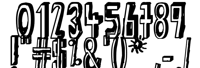 Shady Lane Font OTHER CHARS