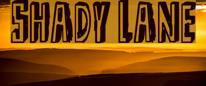 Shady Lane Font examples