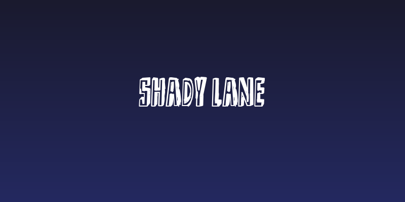 Shady Lane Social Header