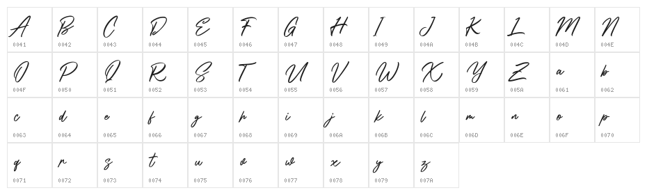 Shadyspeed Free Regular Character Map