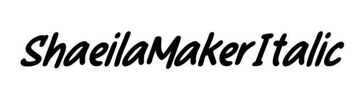 Shaeila Maker Italic  नि: शुल्क फ़ॉन्ट्स डाउनलोड