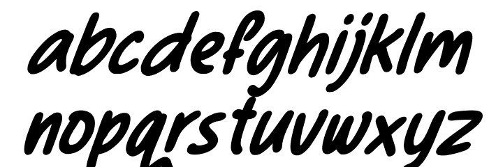 Shaeila Maker Italic Schriftart Kleinbuchstaben