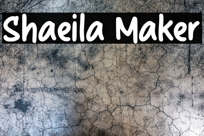 Shaeila Maker Schriftart examples