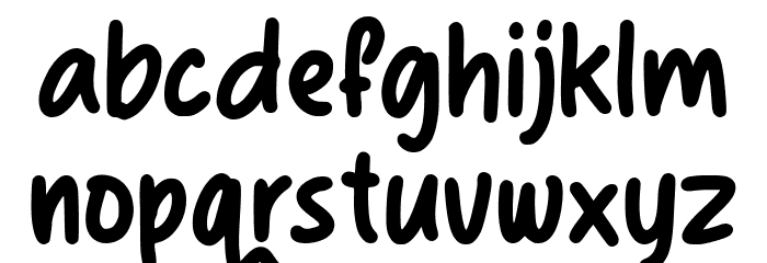 Shaeila Maker Schriftart Kleinbuchstaben
