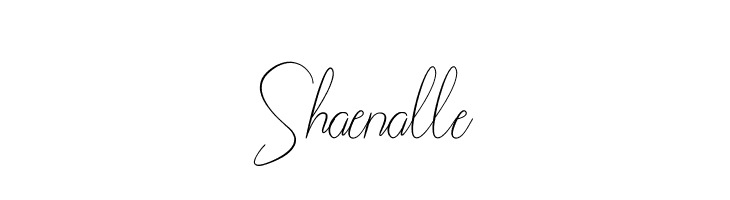 Shaenalle  नि: शुल्क फ़ॉन्ट्स डाउनलोड